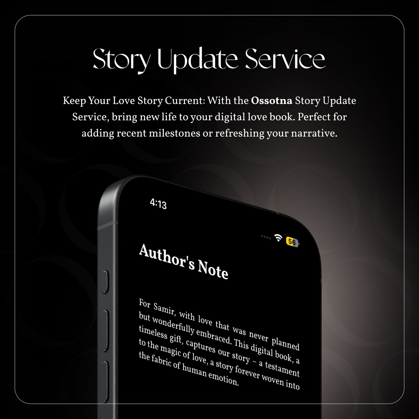 Ossotna | Story Update Service